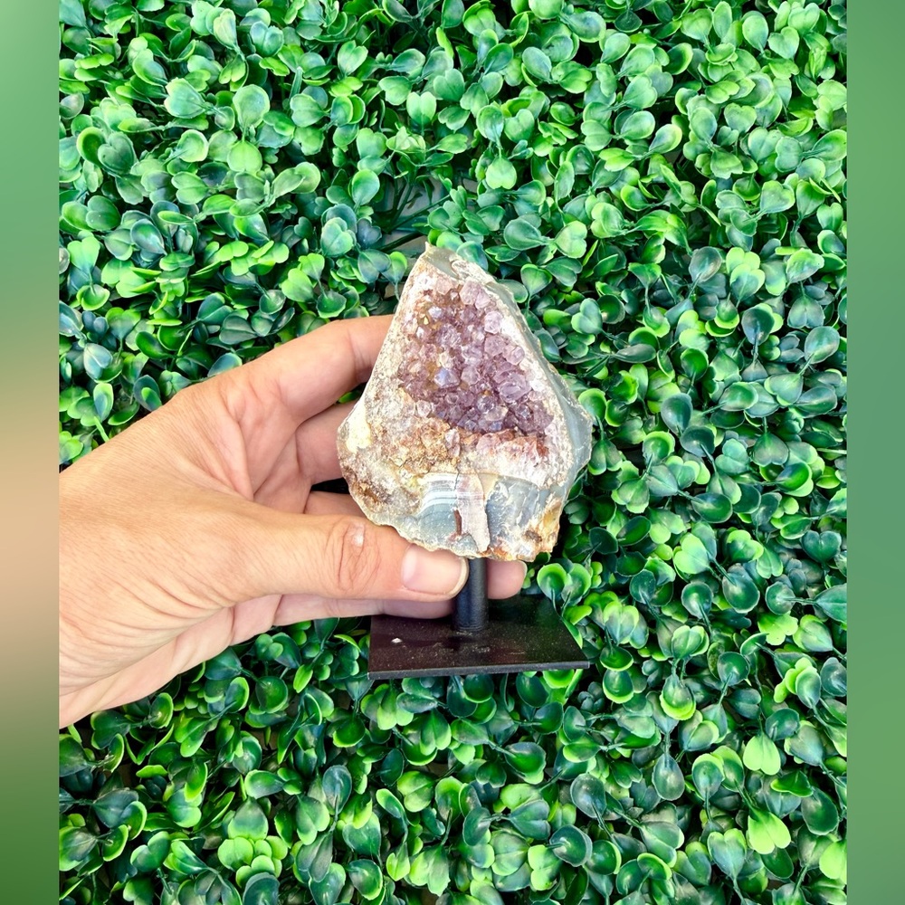 Amethyst on stand